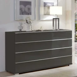 Wohnen Sideboards<Braune Kommode mit 149 cm Breite - Madita