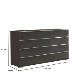 Wohnen Sideboards<Braune Kommode mit 149 cm Breite - Madita