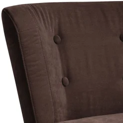 Wohnen Sessel<Brauner Wohnzimmersessel aus Velours - Hippa