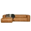 Wohnen Sofas<Braunes Ecksofa aus Leder recycelt Robert 305cm breit