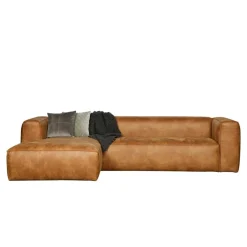 Wohnen Sofas<Braunes Ecksofa aus Leder recycelt Robert 305cm breit