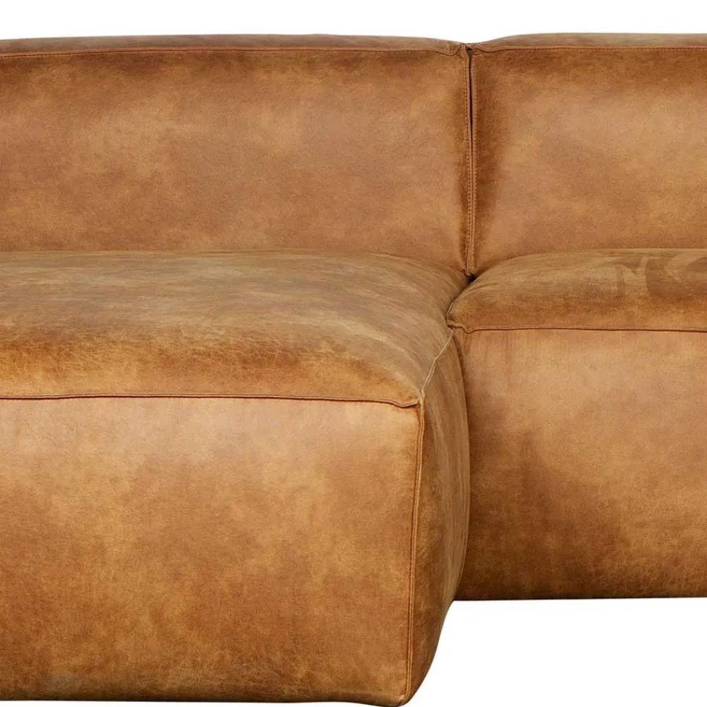 Wohnen Sofas<Braunes Ecksofa aus Leder recycelt Robert 305cm breit