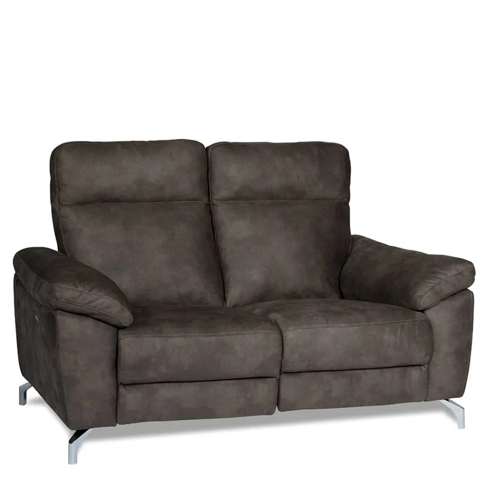 Wohnen Sofas<Braunes 2er Sofa mit Relaxfunktion - Extrados