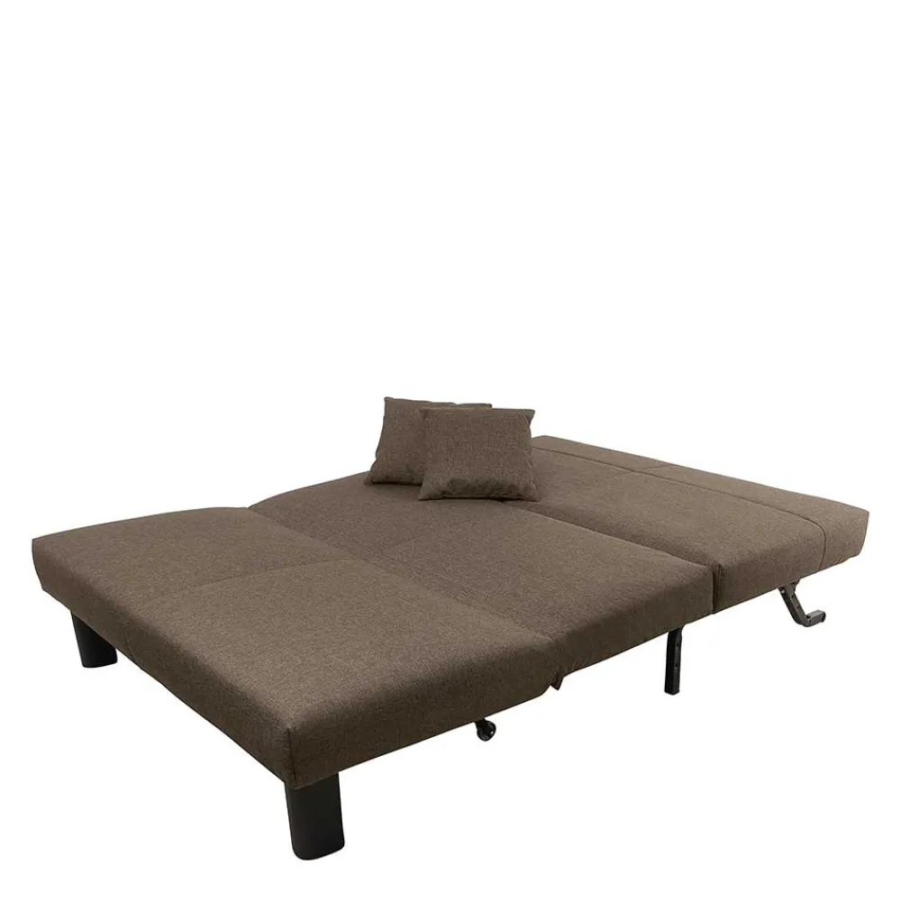 Wohnen Sofas<Braunes Schlafsofa mit Faltmechanik - Lucca