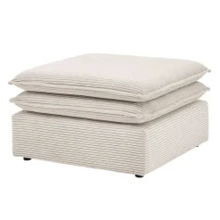 Wohnen Hocker<Breitcord Polsterhocker in Beige - Jony