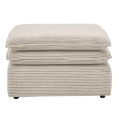 Wohnen Hocker<Breitcord Polsterhocker in Beige - Jony