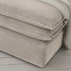 Wohnen Hocker<Breitcord Polsterhocker in Beige - Jony