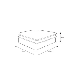 Wohnen Hocker<Breitcord Polsterhocker in Beige - Jony