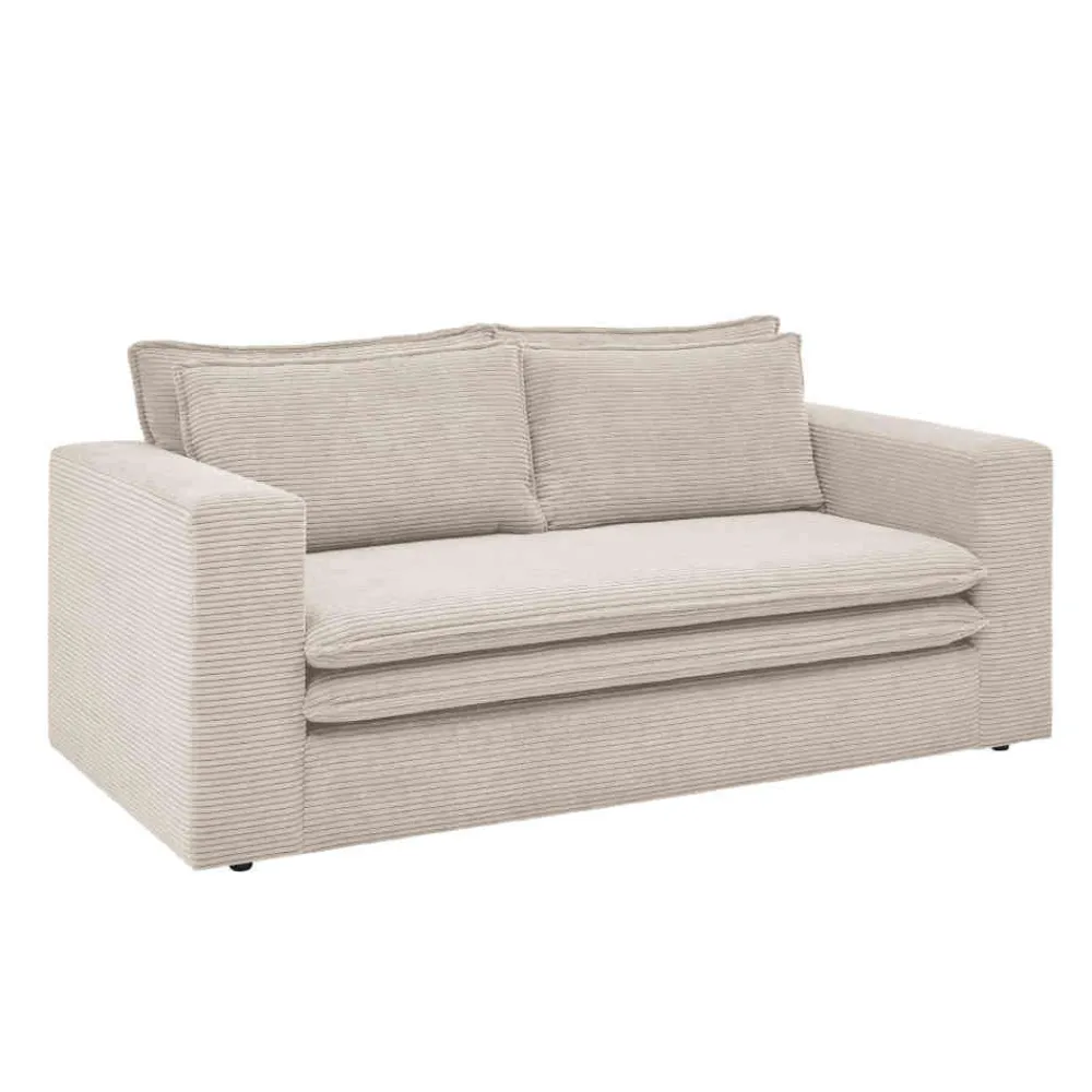 Wohnen Sofas<Breitcord Zweisitzer in Beige - Jony