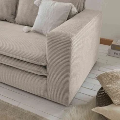 Wohnen Sofas<Breitcord Zweisitzer in Beige - Jony