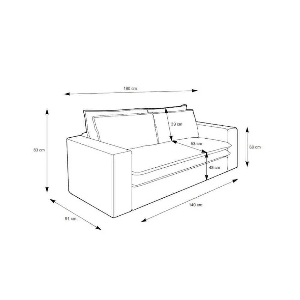 Wohnen Sofas<Breitcord Zweisitzer in Beige - Jony