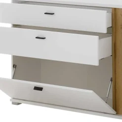 Wohnen Sideboards<Breite Kombi-Kommode mit LED Beleuchtung - Racelyn