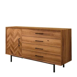 Wohnen Sideboards<Breite Kommode mit vier Schubladen & Tür - Kerfa