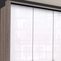 Wohnen Kleiderschränke<Breiter Kleiderschrank in Weiß Glas - Empresian