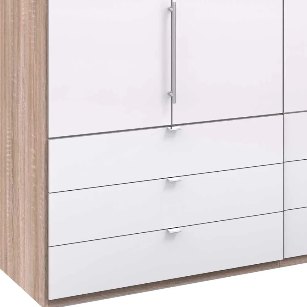 Wohnen Kleiderschränke<Breiter Kleiderschrank in Weiß - Bosays