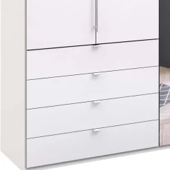 Wohnen Kleiderschränke<Breiter Kleiderschrank mit drei Falttüren - Dolienca