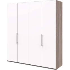 Wohnen Kleiderschränke|Schränke<Breiter Schlafzimmerschrank mit weißen Falttüren - Tivierto