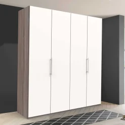 Wohnen Kleiderschränke|Schränke<Breiter Schlafzimmerschrank mit weißen Falttüren - Tivierto