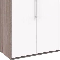 Wohnen Kleiderschränke|Schränke<Breiter Schlafzimmerschrank mit weißen Falttüren - Tivierto