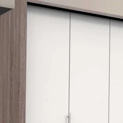 Wohnen Kleiderschränke|Schränke<Breiter Schlafzimmerschrank mit weißen Falttüren - Tivierto
