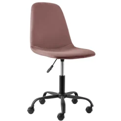 Wohnen Stühle<Büro Schalenstuhl in Rosa Samt - Hypening