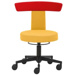 Wohnen Hocker<Bürohocker mit Rückenlehne in Gelb & Orange - Andjes