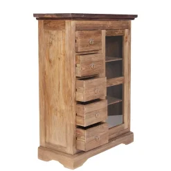 Wohnen Schränke<Brotschrank Mangato aus Teak Massivholz