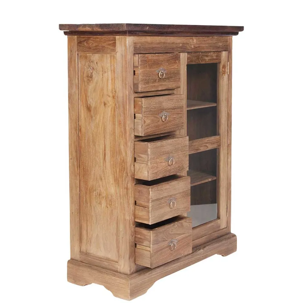 Wohnen Schränke<Brotschrank Mangato aus Teak Massivholz