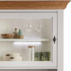 Wohnen Kommoden<Buffetschrank in Weiß & Eichefarben - Henry