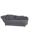 Wohnen Sofas<Chaiselongue in Anthrazit mit Buche - Adelina