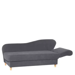 Wohnen Sofas<Chaiselongue in Anthrazit mit Buche - Adelina