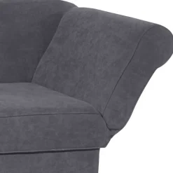 Wohnen Sofas<Chaiselongue in Anthrazit mit Buche - Adelina