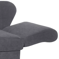 Wohnen Sofas<Chaiselongue in Anthrazit mit Buche - Adelina