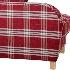 Wohnen Sofas<Chaiselongue mit Karomuster in Rot Weiß - Apel