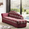 Wohnen Sofas<Chaiselongue mit Karostoff in Rot - Lyatea