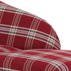 Wohnen Sofas<Chaiselongue mit Karostoff in Rot - Lyatea