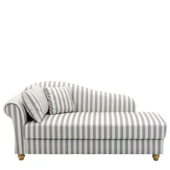 Wohnen Sofas<Chaiselongue mit Streifen in Weiß Braun - Adendro