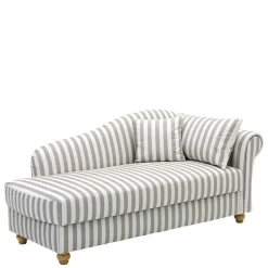Wohnen Sofas<Chaiselongue mit Streifen in Weiß Braun - Adendro