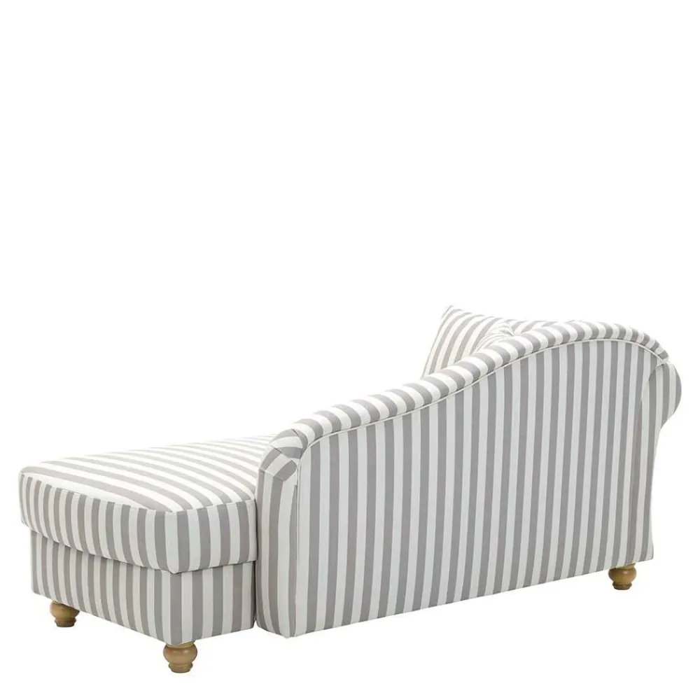 Wohnen Sofas<Chaiselongue mit Streifen in Weiß Braun - Adendro