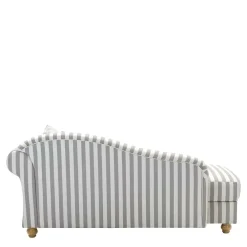Wohnen Sofas<Chaiselongue mit Streifen in Weiß Braun - Adendro
