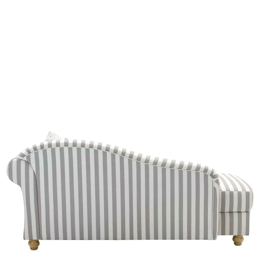Wohnen Sofas<Chaiselongue mit Streifen in Weiß Braun - Adendro
