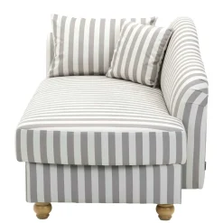 Wohnen Sofas<Chaiselongue mit Streifen in Weiß Braun - Adendro