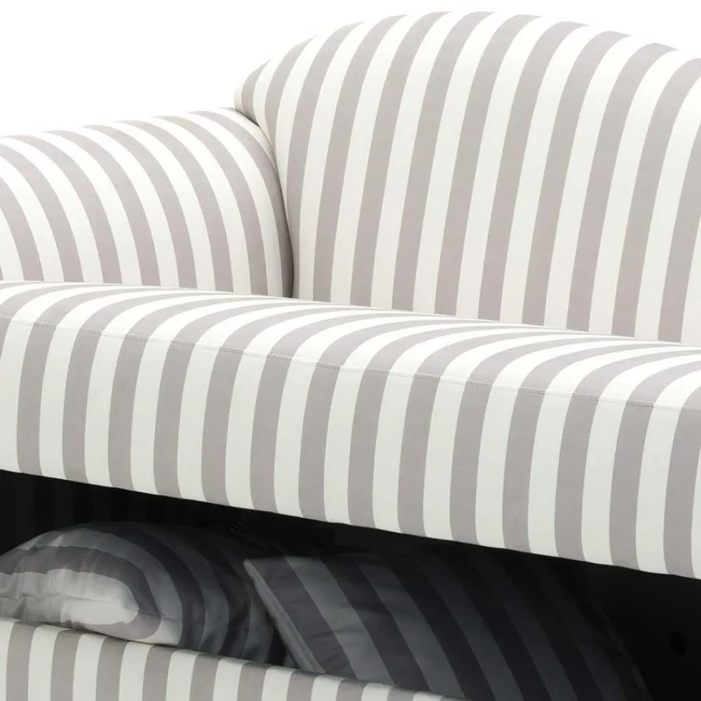 Wohnen Sofas<Chaiselongue mit Streifen in Weiß Braun - Adendro