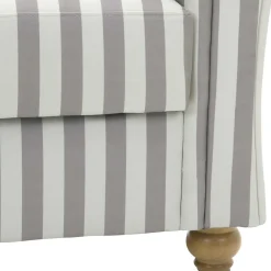 Wohnen Sofas<Chaiselongue mit Streifen in Weiß Braun - Adendro