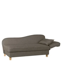 Wohnen Sofas<Chaiselounge in Beigegrau mit Buche - Senade