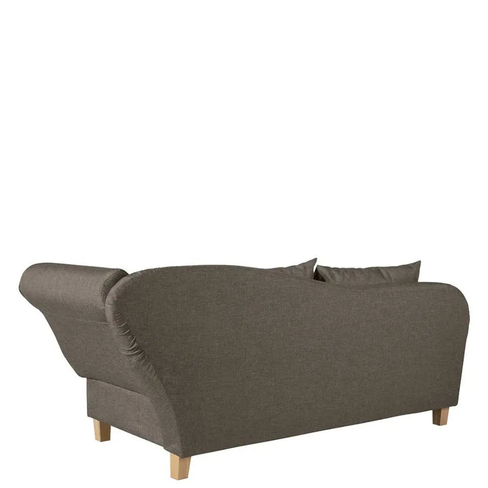 Wohnen Sofas<Chaiselounge in Beigegrau mit Buche - Senade