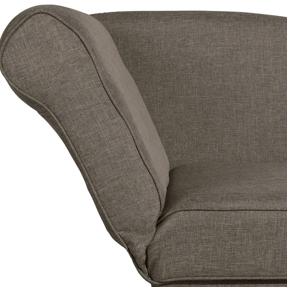 Wohnen Sofas<Chaiselounge in Beigegrau mit Buche - Senade