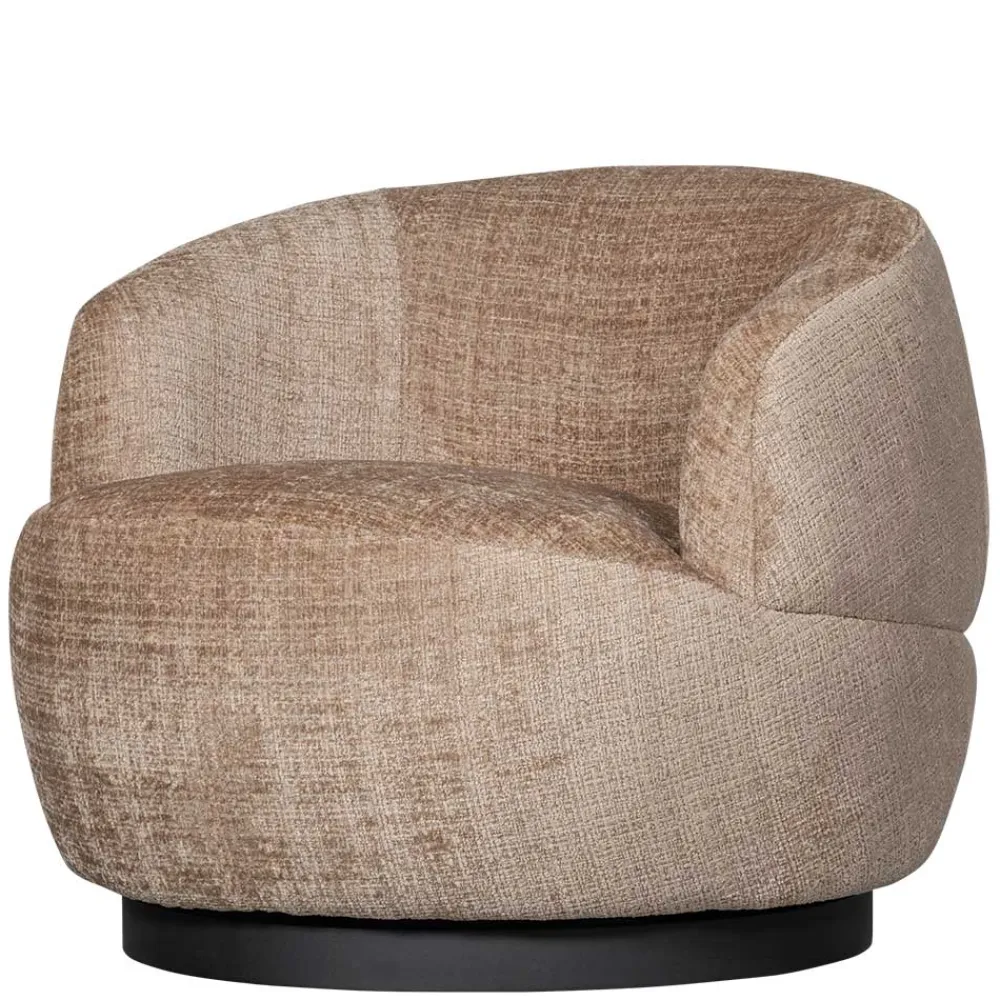 Wohnen Sessel<Chenille Drehsessel in Beige - Anvica