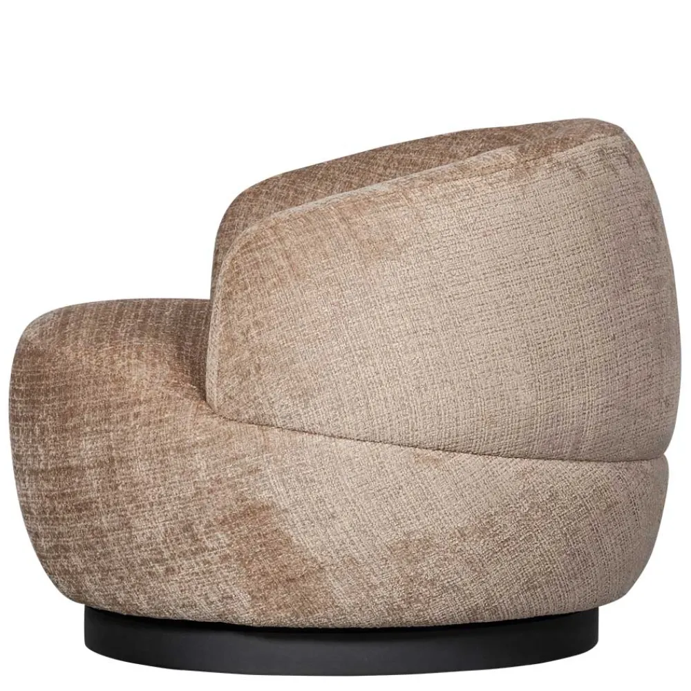 Wohnen Sessel<Chenille Drehsessel in Beige - Anvica