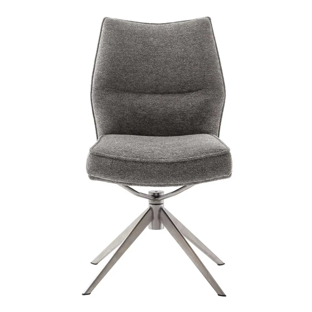Wohnen Stühle<Chenille Esszimmerstuhl um 360 Grad drehbar - Padira (2er Set)